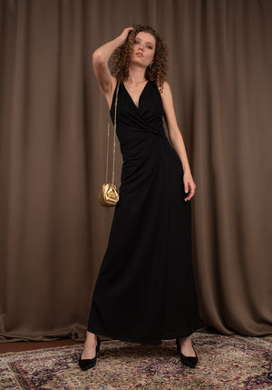 knotted front maxi dress Caro Knot Front Maxi Dress