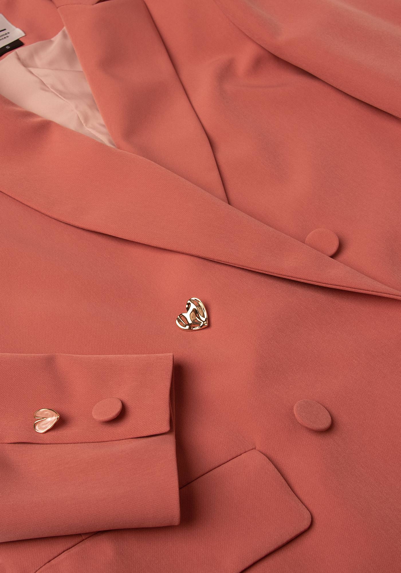 Women's Oversized Blazer in Terracotta Blush